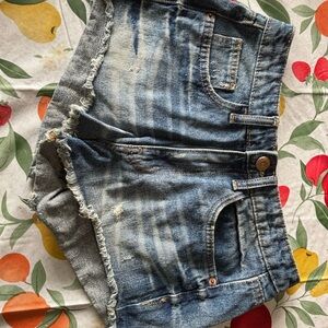 Mossimo Supply Co. Distressed Blue Jean Shorts